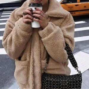 Elodie Faux Shearling Jacket Size XL